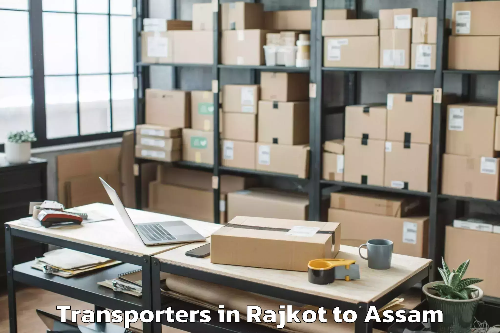 Reliable Rajkot to Guwahati University Transporters